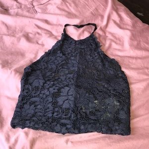 Cropped halter tank